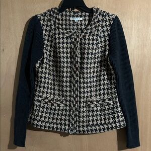 CAbi Houndstooth Patterned Jacket